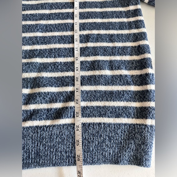 GAP Men’s Breton Blue and White Crewneck Sweater Nautical Stripes size Large - Picture 7 of 13